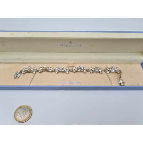 638 - Two items consisting of a Newbridge silverware gem set bracelet together with a Paul Costelloe silve... 