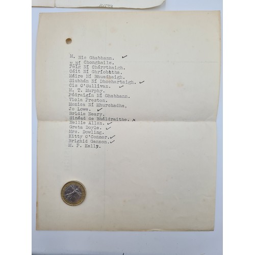 636 - A collection of Irish items Circa 1942 of items realting to military interests, Alond with an origin... 