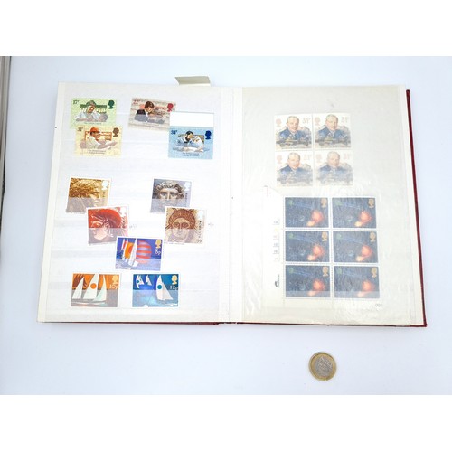 641 - A good collection in furnished album of Great Britain mint stamps of approximately 300 QE  2nd, cont... 