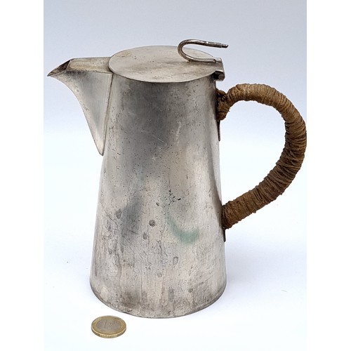 647 - An antique silverplated coffee pot by the Famous prestige markers Asprey & CO London, stamped to bas... 