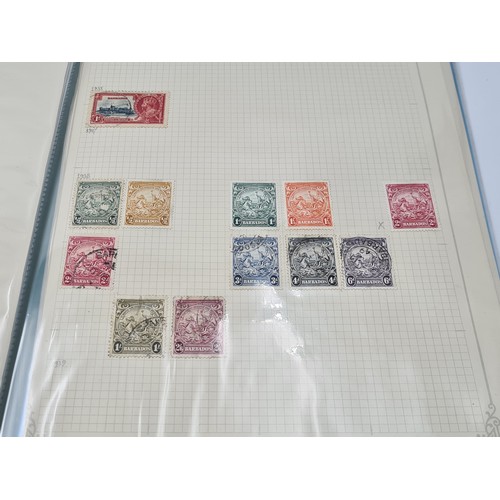 648 - A collection of British commonwealth stamp album containing a fine group of ten mint and used pages ... 