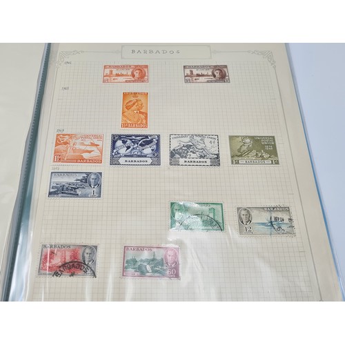 648 - A collection of British commonwealth stamp album containing a fine group of ten mint and used pages ... 