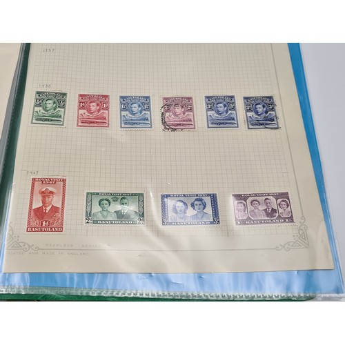 648 - A collection of British commonwealth stamp album containing a fine group of ten mint and used pages ... 