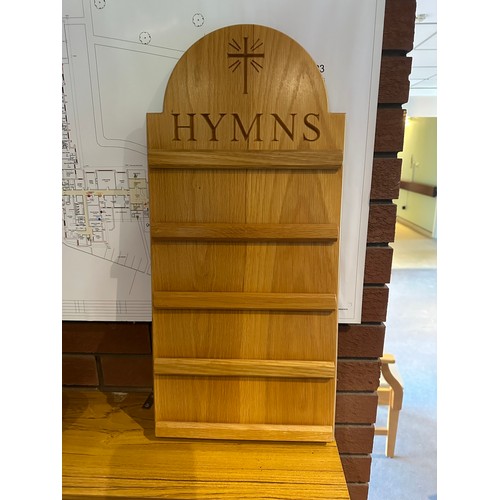 911 - A lovely quality heavy Hymns Oak board.