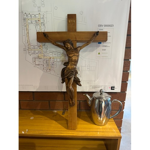 909 - A large antique Irish Crucifix