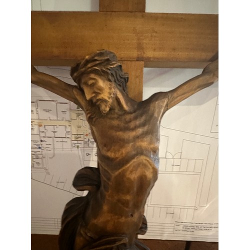 909 - A large antique Irish Crucifix