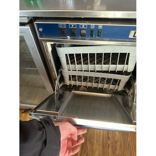 830 - Star Lot : A Stainless Steel Lusso Italian Glass washer with interior trays.  The buyer would need t... 