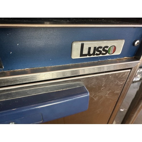 830 - Star Lot : A Stainless Steel Lusso Italian Glass washer with interior trays.  The buyer would need t... 