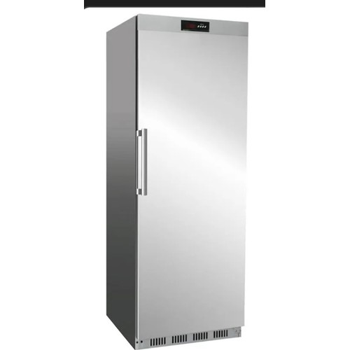 835 - Star Lot a Full size Single door Stainless Steel Fridge, Fully working The buyer would need to disco... 