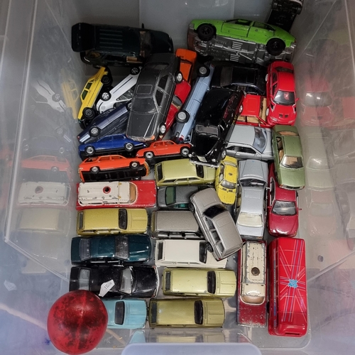 159 - An impressive collection of approx. 30 vintage mostly die-cast car models including Corgi, Welly and... 