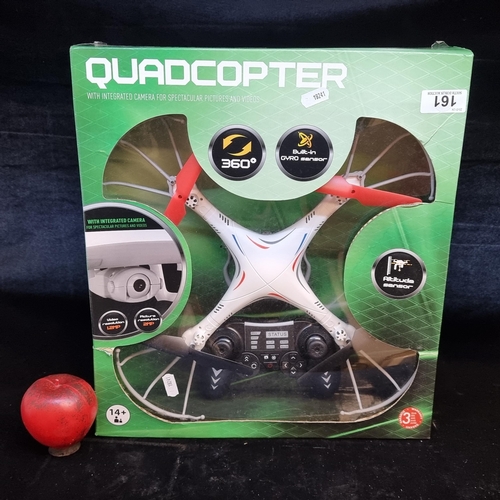 161 - A brand new Quadcopter drone with a built-in camera and controller. With unopened original box.