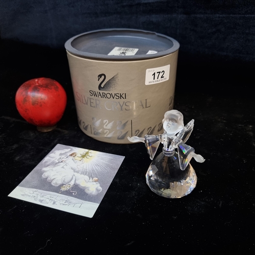 172 - A wonderful Swarovski Silver Crystal angel figure in very good condition. With original box.