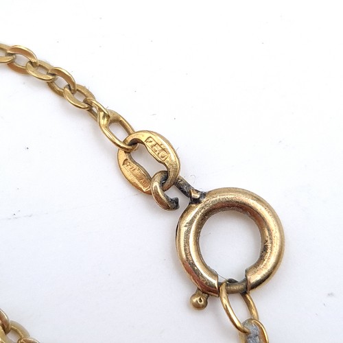 434 - An 18K chain link bracelet, weight 2.26 grams. Boxed.