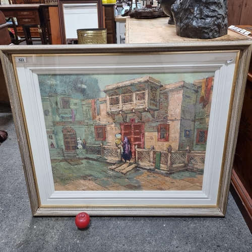 523 - Star lot : An exquisite large original Yashwant Shirwadkar (Mumbai, b.1951), oil on canvas painting ... 