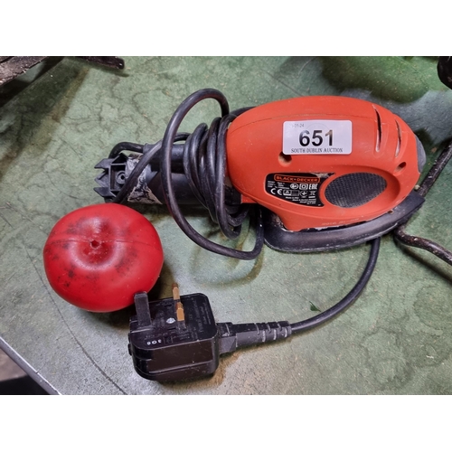 651 - A Black & Decker KA161 sanders tool that is popularly used for various sanding tasks. It is designed... 