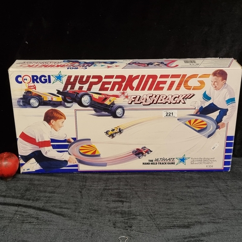 221 - A wonderful vintage Corgi Hyperkinetics flashback game. The ultimate hand held track game. Hours of ... 