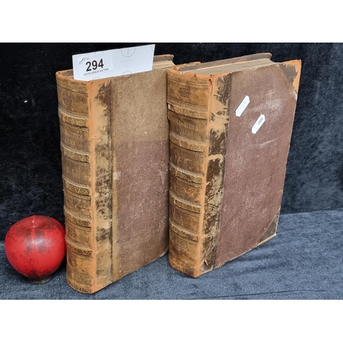 294 - Two hardback books of 'Goldsmith's Works' volumes I and II. Titled 