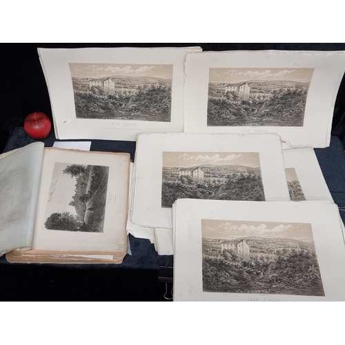 306 - A large collection of antique 19th and 20th century plate etchings from an English collection. Featu... 