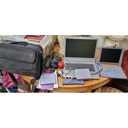 374 - A selection of electronic items including a Fujitsu Siemens laptop model Amilo D 1840W, a Sony Lapto... 