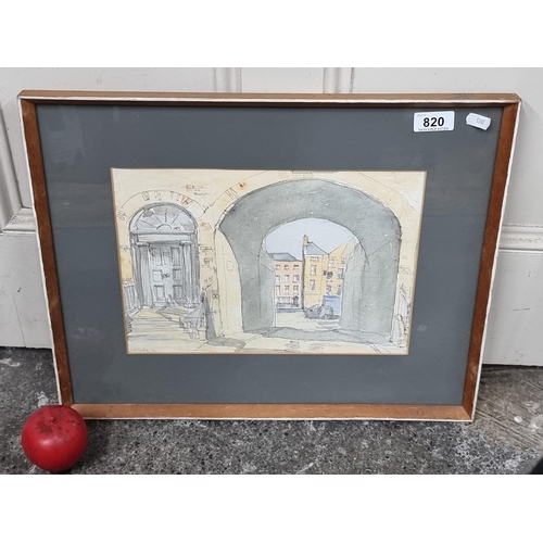 820 - Star Lot: A delightful original Brian K. Reilly (Irish, 20th century) ink and watercolour on paper p... 