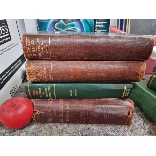 891 - A selection of 4 antique hardback books including 'The Irish Land Law and Land Purchase Acts' (1893)... 