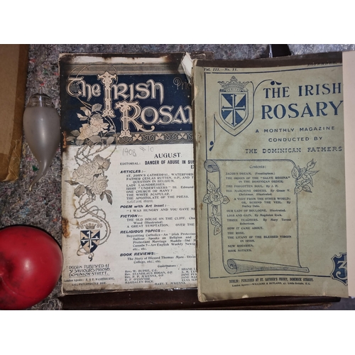 898 - Two antique The Irish Rosary monthly magazine publications dating to late 19th/early 20th century. O... 