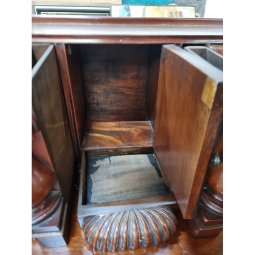 836 - Star Lot: A magnificent late Victorian Chippendale style mahogany writing bureau / desk / escritoire... 