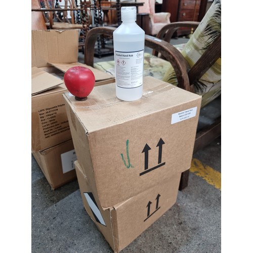 622 - A PPE lot consisting of two boxes of twelve 450ml bottles of alcohol hand rub by Cod Beck Blenders. ... 