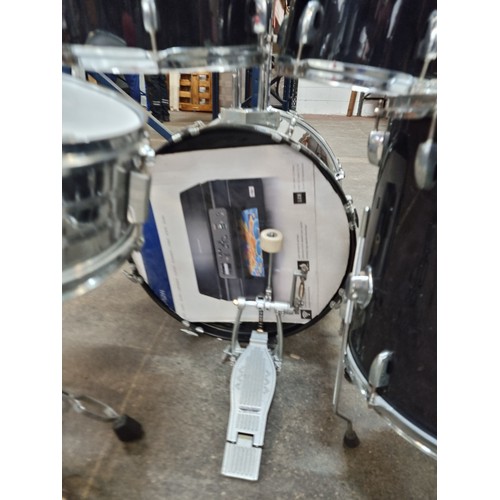 385 - Star Lot: A high quality drum set including five drums from Music Store Pro Drumline in varying size... 