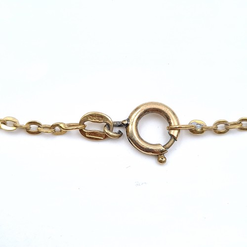 434 - An 18K chain link bracelet, weight 2.26 grams. Boxed.