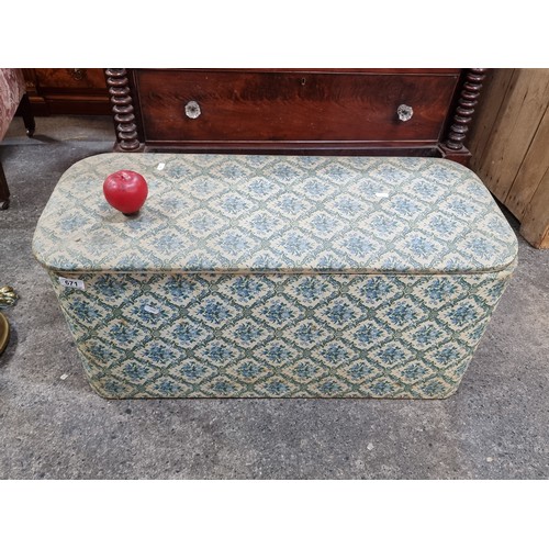 671 - A rather charming vintage upholster box.  From the fabulous stately Montebello House in Killiney.  T... 