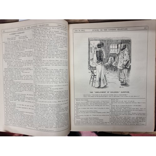 307 - A collection of 6 antique hardback book copies of Punch Almanacks dating from 1901 to 1931. Includes... 