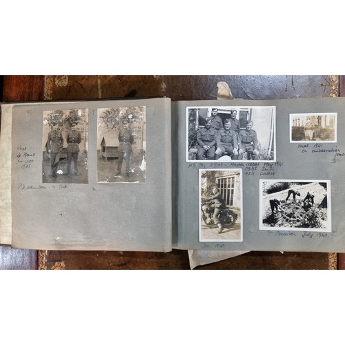 225 - A large collection of antique World War II photographs. A fascinating insight and incredible collect... 