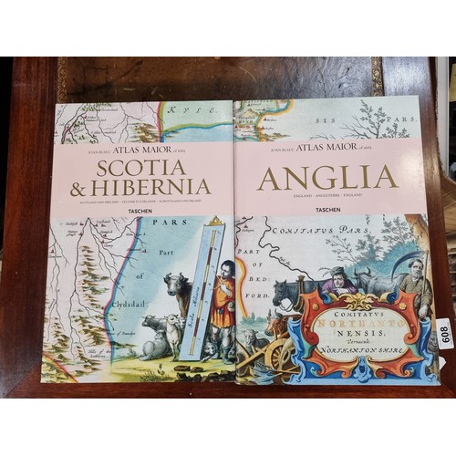 250 - Atlas Maior Anglia, Scotia & Hibernia (2 VOLUMES)
Large format. Two volumes. Colour maps, 58 of Engl... 