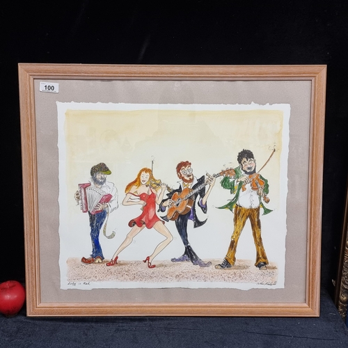 100 - An original Liam Keely (Irish, 20th century) watercolour on paper painting titled 