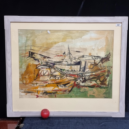 107 - Star Lot: A magnificent original Ann Dunphy (Irish, contemporary) ink and watercolour on paper paint... 