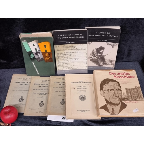 223 - A collection of vintage books and pamphlet including The IRA and a Guide To Irish Military Heritage.