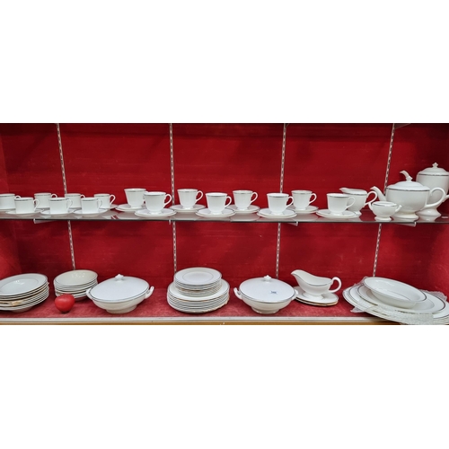 348 - Star Lot : A magnificent 83 piece Royal Worcester dinner service from the Silver Jubilee collection.... 