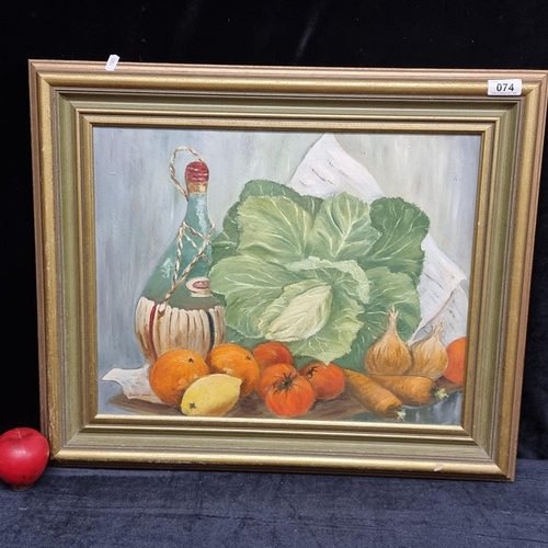 74 - A delightful original Benvon Ward oil on board painting titled 