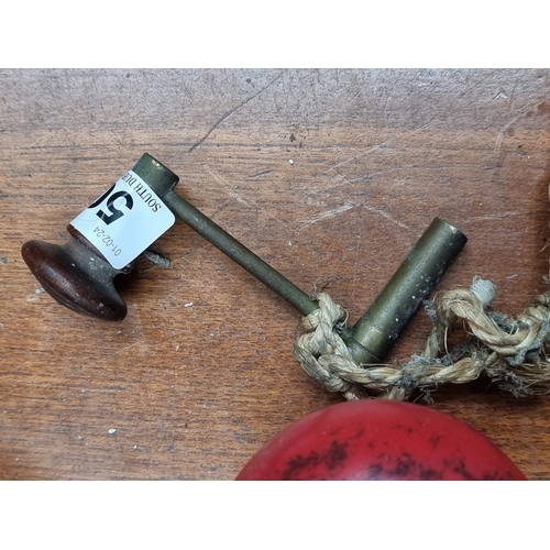 500 - A charming Victorian grand father clock winder. From the amazing, Montebello house, in  Kiliney.