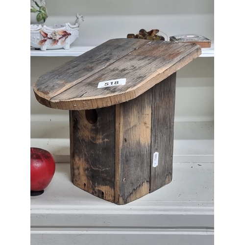 518 - A charming rustic birdhouse. From the amazing, Montebello house, in  Kiliney.2