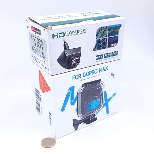 717 - A boxed Green Yi High definition digital camera for vehicles together with 20 m deep touch waterproo... 