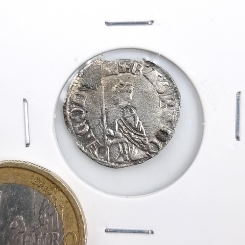 797 - Star Lot : A very rare Irish silver 1660 coin With good detail. Great early example. 464 years old. ... 