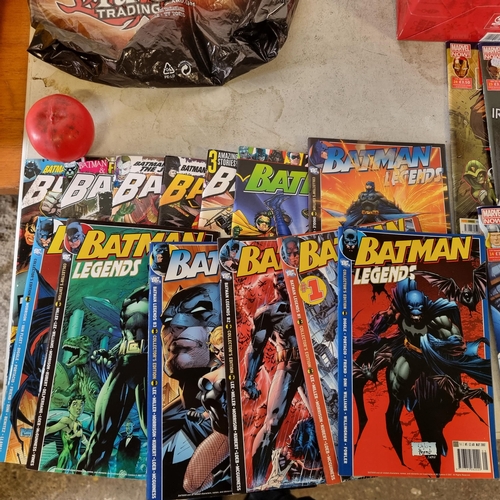 956 - A large collection of DC Batman Legends comic books, including issue number 1.