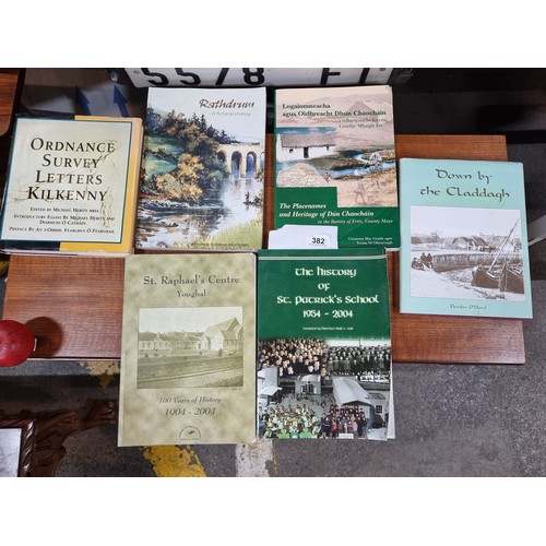 382 - Six books on local Irish history including 