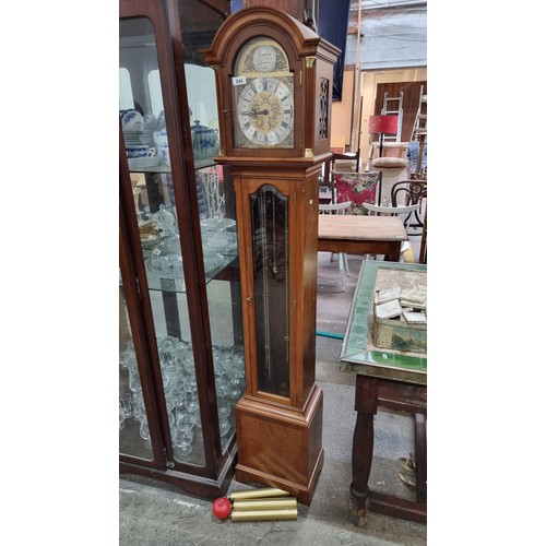 844 - Star Lot : A gorgeous high quality 20th Century Canham of London grandfather clock in a mahogany cas... 