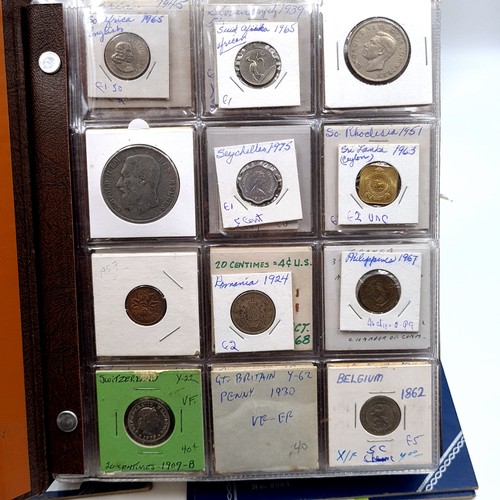 731 - A collection of six coin albums consisting of great Britain x2 and Canada x2. Two more to add