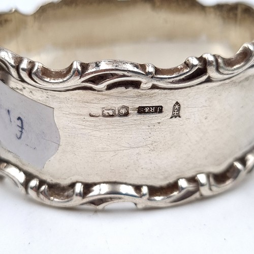 745 - A collection of silver items consisting of a sterling silver napkin ring, hallmarked Sheffield, weig... 