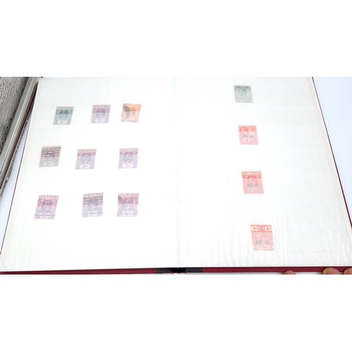 792 - An A5 stock book containing scarce 100 overprinted war stamps, British commonwealth 1900s, includes ... 