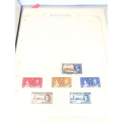 793 - British commonwealth album with fine collection of Bermuda gold coast and Grenada many mint, as per ... 